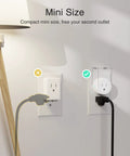 Smart WiFi Plug Outlet With Alexa And Google Home Support, App Control And Remote On Off, No Hub Needed, 2 4GHz WiFi