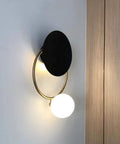 Fresh Modern LED Wall Sconce With Sturdy Iron Body, Up And Down Illumination Creates A Chill Ambient Vibe For Bedrooms, Bathrooms Or Halls, Warm Wash Light Is An Instant Upgrade For Any Home Setup Today, black and gold design.