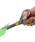 8 Inch Titanium Bonded Scissors With Adjustable Glide And Soft Grip, 2 Pack Multipurpose Shears For Office, Home, And School Use, Sharp Precision Blades For Smooth Everyday Cutting, cutting green paper