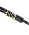 Side view of 5mm center drill bit with 1/4 inch hex shank and coil spring, woodworking tool