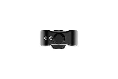 Front view of Bubble Level For Camera Gear And Rigs, Low-Profile Spirit Level With Anti-Twist Pin, black finish