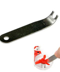 Propeller Wrench For Tiny 6 To 7 FPV Racing Drones Prop Removal And Repair Tool for multirotors in metal, demonstrating use.
