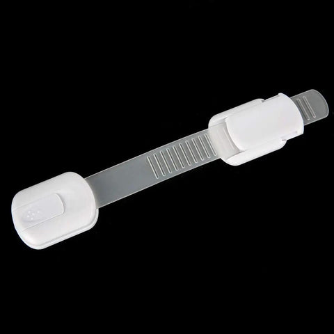 Baby Safety Locks For Cabinets And Drawers, Multifunctional Strap Lock with Non Plastic Design, easy install, black background