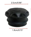 Six Pack Bike Front Fork Top Caps 0.75 Inch Dust Covers For Suspension Forks. Rubber cap dimensions 2.5cm x 1.9cm x 1.6cm.
