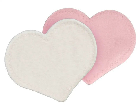 Reusable Nursing Pads For Breastfeeding Women Washable Multi Color Variety Pack With Three Regular Thin Heart Shaped Pads