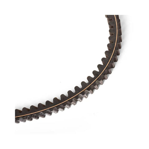 Close-up of CVT Drive Belt Replacement For Select RZR Models OEM Part 3211172, showcasing the belt's grip and material texture.