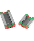 15mm Linear Rail Set With Heavy-Load Or Light-Load Carriage Blocks, showing two MGN15H and MGN15C blocks side by side