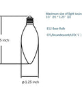 E12 base bulb sizing chart for A Retro Chic Mid Century Modern Globe Sputnik Ceiling Light Fixture 3 Light White Opal Glass