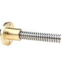 Stainless Steel Ball Screw T12 Lead Screw With Left Hand Thread 3mm Lead 304 Stainless Trapezoidal 350mm Length Reverse Left Hand Nut