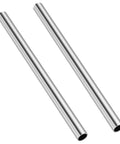 Two Pack Three Eighths Inch OD Stainless Steel Round Tube 9.5mm 12 Inch Length Weldable 304 Stainless Tubing Built To Last Heavy Duty Industrial Straight Pipe For Projects