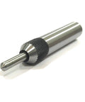 Pro Grade Tap Alignment Guides For Lathe Mill Setup Heavy Duty Hardened Alloy Steel Shank, close-up view of guide with knurled shank.