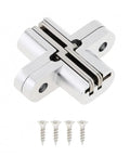 180 Degree Zinc Alloy Concealed Hinge For Folding Doors And Hidden Panels With Screws, Tough As Nails Durable Shutter Hinge