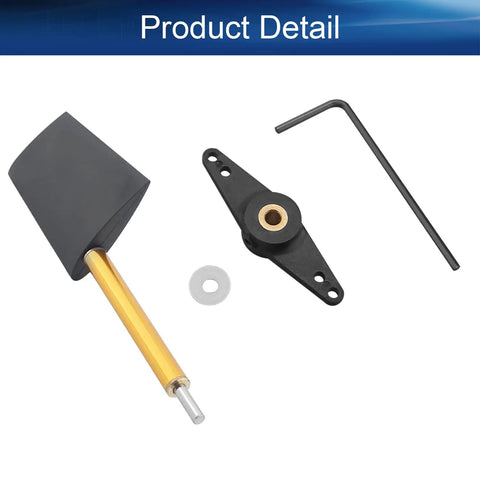 RC Boat Rudder With Straight Servo Arm 44mm 7mm Pad Thickness FXB QJFXD Replacement Part components displayed