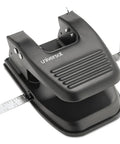 Two-Hole Paper Punch for 30 Sheets, 9/32 Inch Holes, black office tool, no-fuss punch, clean perforations, durable desk essential.