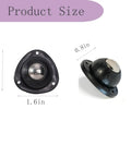 Product size details of Heavy Duty 12 Pack Stainless Steel Ball Casters with measurements.