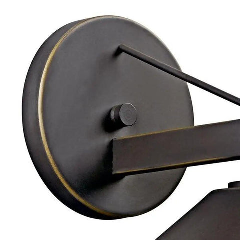 Ripley 10 Inch Wide One Light Outdoor Wall Light in Olde Bronze Finish with rustic lantern backplate detail