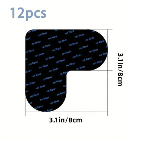 Non Slip Rug Pads For Hardwood Floors And Tile Reusable Carpet Tape That Keeps Rugs Flat And In Place Prevents Curling Thin Invisible Padding