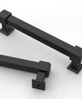 10 Pack 5-Inch Matte Black Cabinet Pulls for Cabinets and Cupboards, showing two pulls on white background