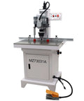 INTSUPERMAI 110V pneumatic hinge boring insertion machine, front view with foot pedal