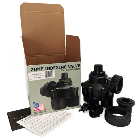 1 Inch 4 Outlet Mini Indexing Valve With 2 3 And 4 Zone Cams For Irrigation Systems And City Water Slip Fit 1 Inch Inlet
