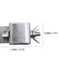 Superior Butt Welding Jigs For Sheet Metal And Auto Body Work Includes Eight Heavy Tack Welding Clamps. Close-up of a metallic tack welding clamp measuring 1.96in by 0.98in.