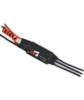 Beefed Up Brushless ESC For RC Drones And Quadcopters, 20A Through 80A Range, lightweight aluminum housing, side view