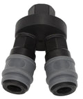 Durable Plastic Steel Quick Connector 2 Piece Set For C Type Round Two Way Air Fitting In Compressed Gas Systems Industrial Pneumatic