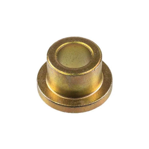 Premium Quality Bulletproof Durable High Octane Genuine Oem Flanged Bushing Replacement For Exmark E Series Pioneer Quest Staris Vantage Riding Lawn Mower Drive Gears, showing a brass flanged bushing.
