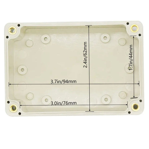 Interior view of IP65 Waterproof ABS Junction Box Dustproof Electrical Enclosure Gray 3.9 By 2.7 By 2 Inches