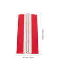 Self Adhesive Acrylic Folding Corner Hinges 4 Pack Reusable No Drill Door And Cabinet Hardware Clear hinge measurements shown