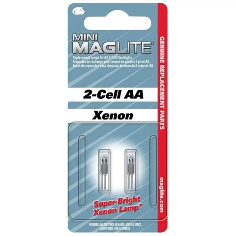 2-Pack Replacement Lamps For 2-Cell AA Mini Flashlight Restore Brightness Fast With Easy Install Long-Lasting Performance