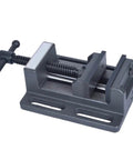 Beefed Up 4 Inch Guide Rod Type Heavy Duty Precision Drilling And Milling Machine Vise With Flat Mouth Clamp
