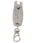 Portable Precision Thread Size Checker made of 201 stainless steel, quick hand gauge for nuts and screws, compact and durable