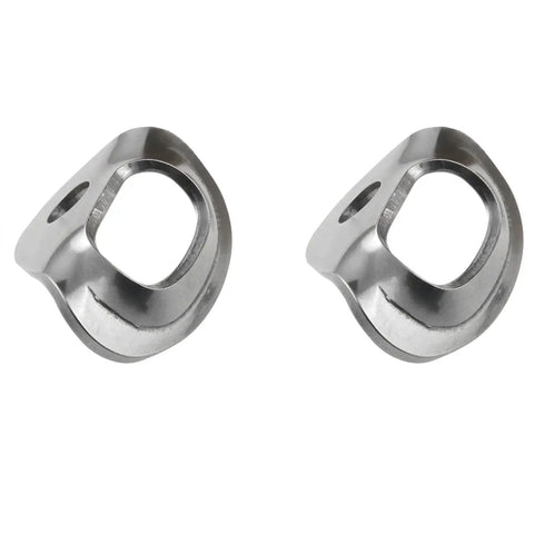 Heavy Duty 316 Stainless Steel Bolt Hangers For Rock Climbing And Mountaineering Expansion Anchors 2Pcs Set, close-up view.