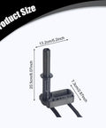 All In One Bike Repair Multitool Kit With Lightweight PP Body And Anti Slip Surface showing dimensions and black strap
