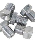 Low Profile Grease Zerks With Universal Fit, Zinc Plated Steel For Premium Durability, 5/16 Inch Hex Head, 1/4-28 UNF Thread, Pack of Five