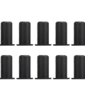 Solid Black Silicone Cable Grommets For Wall Hole Perfect Fit 0.75 Inch Wire Routing Kit Guards Antenna Cables And Series Wires Keeps Your Setup Clean Secure And Friction Free From Daily Wear And Tear, set of 10