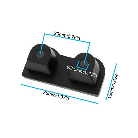 Waterproof Cable Gland Inserts 10 Pack Built To Last With 50A Double Hole Wire Connectors Durable Gland Plugs, 35mm x 16mm