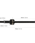 Front And Rear Beefed Up Metal Drive Shafts Upgrade For HPI RS4 Sport 3 1 To 10 RC Car with dimensions labeled