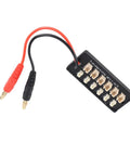 12 Port Parallel Charging Board For RC Drones And Helis With UMX JST PH2.0 Battery Balance Charger High Current 1.5A Per Port
