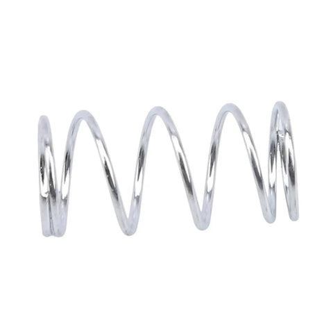 Close-up of steel spring from Multipack Extension And Compression Spring Kit With 200 Pieces In Storage Box For Repairs Durable Tension Springs