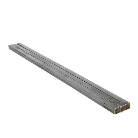 Heavy Duty 5/16 By 5/16 By 12 Inch Square Steel Key Stock Bar Pack Of 3 Oversized Cold Drawn Steel With Plain Finish