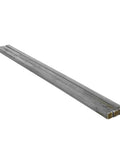 Heavy Duty 1/4 By 1/4 By 12 Inch Square Steel Key Stock Bar Set Of 3 Cold Drawn Steel With Plain Finish, shown from front angle.