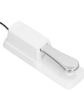 Universal Sustain Pedal For Keyboard And MIDI Digital Pianos White Color Compatible With Most USB MIDI Keyboards Plug And Play Setup