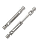 Metal CVD Drive Shaft For 1 By 12 MN78 RC Cars 2 Pack Spare Part Beefed Up Durability And Performance For Rock Solid Power Transfer And Faster Runs That Delivers Maximum Control And Longevity, silver RC drive shafts