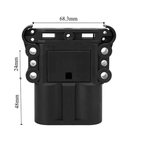 Pro Level Badass 160A Dc Charging Connector For Electric Forklift Whips and Industrial Batteries with PBT housing.