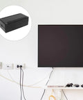 Heavy Duty Black ABS Project Junction Box Kit With Snap Cover Design for Power Supply, LED Circuit Boards And Electronics Projects To Keep Dust Out And Protect Wiring Easily installed near a TV.