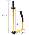 Easy To Install Pallet Stretch Film Dispenser For 18 Inch And 20 Inch Rolls Yellow Upgraded Shrink Wrap Holder For Warehouse Packing, 62.5cm tall