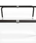 Heavy Duty Bed Slats Center Support System That Totally Kicks Sagging To The Curb With Fully Adjustable Rust Coated Tubular Steel Legs.