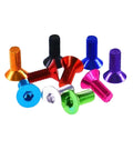 10 Pack Aluminum Flat Head Screws With Hex Socket Countersunk Drive M3 M4 M5 And M6 Sizes In Orange Finish M3x12 Machine Screws